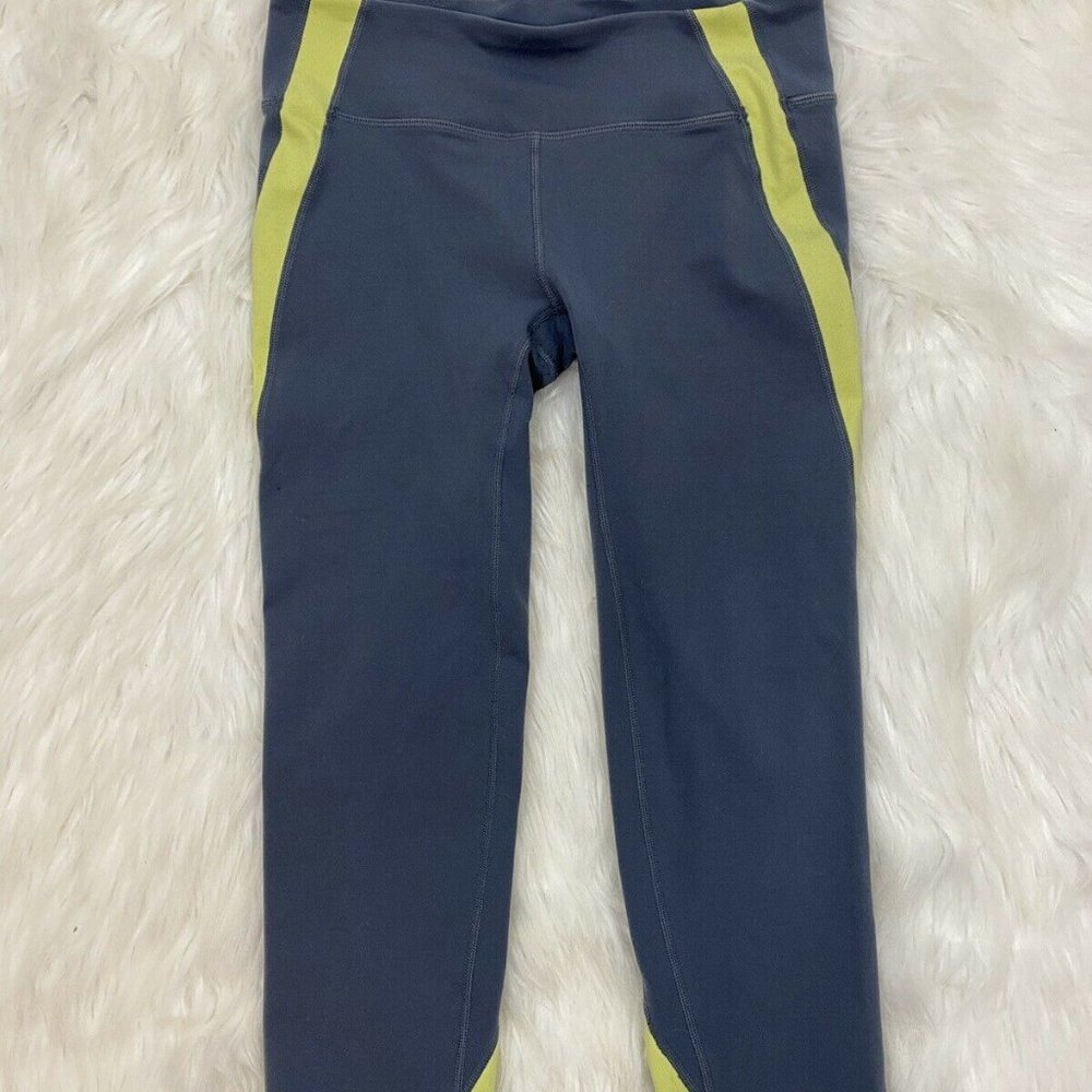 Women’s Gap Body Fit S Gray Lime Athletic Pants